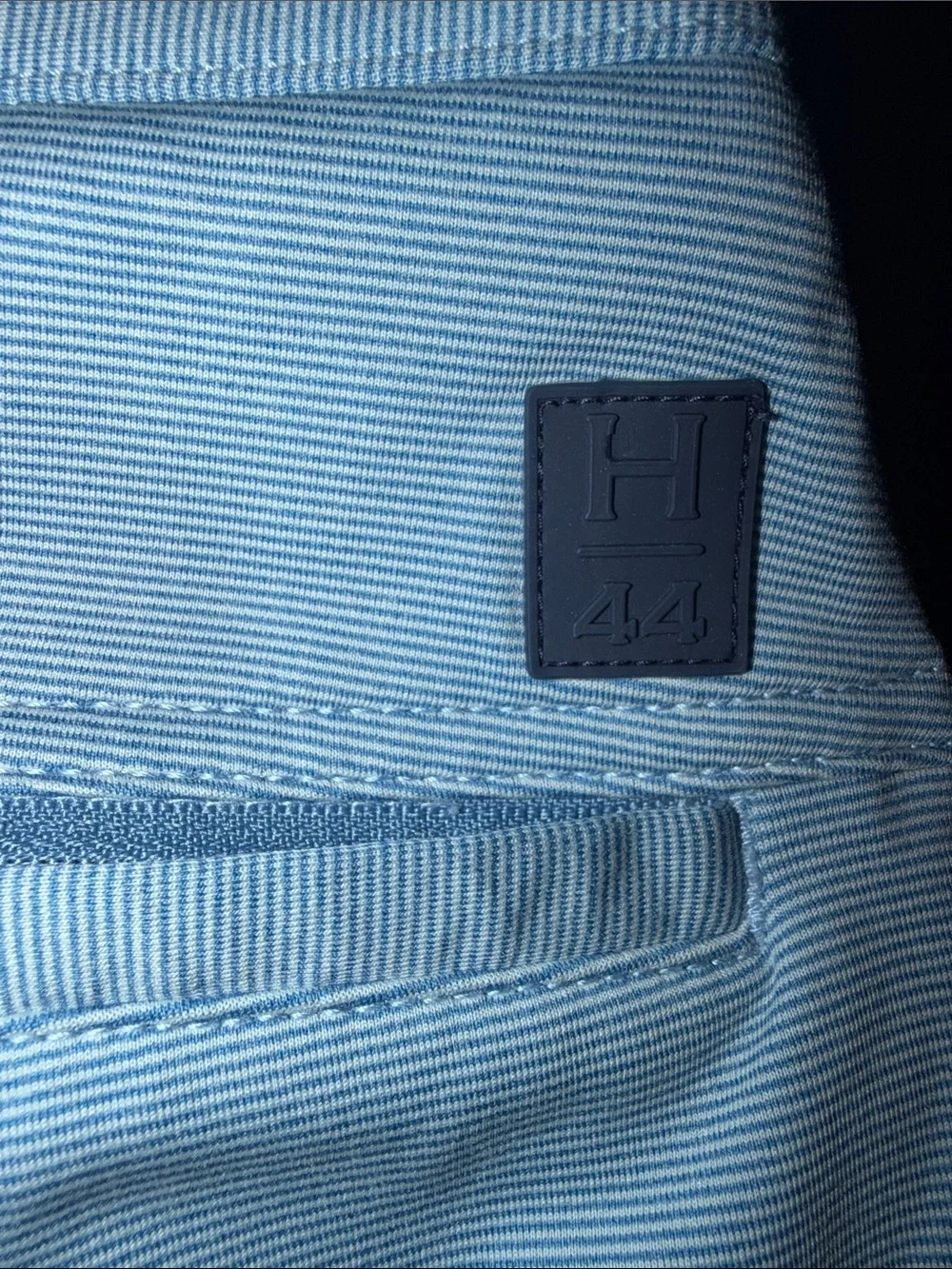 Halsey Sport Men's   Chino Shorts - Light blue pin stripes